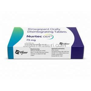 ナルティーク ODT, リメゲパント 75 mg, 製造元: ファイザー, 製造情報