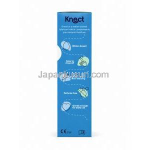 Knect, Purified Water/ Propylene Glycol/ Sorbitol/ Hydroxyethylcellulose/ Benzoic Acid/ Polysorbate 60/ Tocopheryl Acetate 75 mL, Thornton & Ross Limited, Box side view