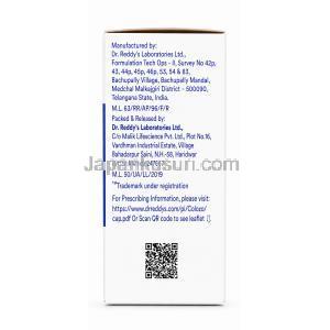 コロゾ,リナクロチド 72 mcg,製造元：Dr.Reddy’s, 箱情報, 製造元