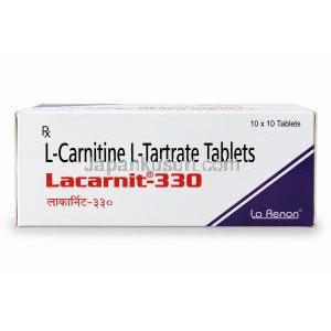 ラカルニット, レボカルニチン 330 mg, 製造元：La Renon Healthcare, 箱上面