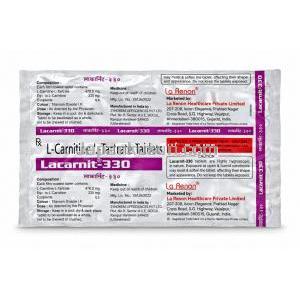 ラカルニット, レボカルニチン 330 mg, 製造元：La Renon Healthcare, シート情報, 注意事項