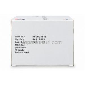 フェソビッグ 4, フェソテロジンフマル酸塩 4 mg, 製造元：MSN Laboratories, 箱情報, 製造日, 消費期限