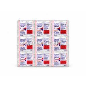 トリコルト, トリアムシノロン 4mg, 製造元: Cadila Pharmaceuticals, 錠剤シート