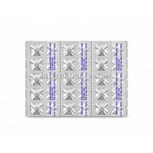 トリコルト, トリアムシノロン 4mg, 製造元: Cadila Pharmaceuticals, 錠剤シート裏面