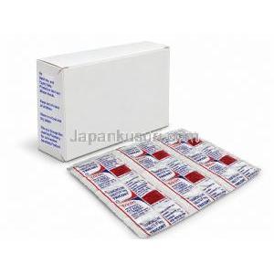 トリコルト, トリアムシノロン 4mg, 製造元: Cadila Pharmaceuticals, 箱裏面と錠剤シート
