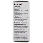 アゼラスト Azelast, オプティバール ジェネリック, アゼラスチン塩酸塩 0.05% 5ml 点眼薬 (Sun Pharma) 成分