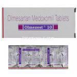 オルメゼスト Olmezest, オルメテック ジェネリック, オルメサンタンメドキソミル 10mg 錠 (Sun Pharma)