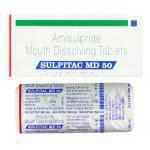 サルピタック Sulpitac MD 50, ソリアンジェネリック, アミスルプリド 50mg 錠 (Sun Pharma)