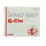 G-Cin, ファクティブ ジェネリック, ゲミフロキサシン 320mg 錠 (Lupin) 箱