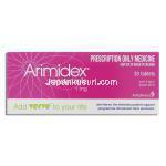 アリミデックス Arimidex, アナストロゾール 1mg 錠（アストラゼネカ社） 箱