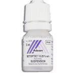 ベトプティック Betoptic, ベタキソロール 0.25% x 5ml 懸濁性点眼液 (Alcon) ボトル