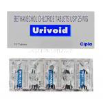 ユリボイド Urivoid, ベサコリン ジェネリック, ベタネコール 25mg 錠 （Samarth Pharma）