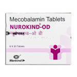 ニューロカインド-OD Nurokind-OD, メコバラミン 1,500mcg  錠 （Mankind Pharma） 箱