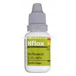 ノルフロキサシン, Norflox, 0.3% 10ML 点鼻 / 点眼液 (Cipla) ボトル