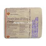 ジミグ Zimig, テルビナフィン塩酸塩 250mg 錠 (GSK) 包装裏面