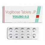 ボリボ Volibo 0.2, ベイスン ジェネリック, ボグリボース 0.2mg 錠 (Sikkim)