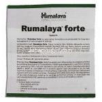 ヒマラヤ Himalaya ルマラヤ・フォルテ Rumalaya Forte アーユルベーダ処方関節サポート 錠 情報シート1