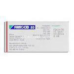 ファモシッド20 Famocid 20, ガスター ジェネリック, Famocid 20, ファモチジン 20mg 錠 (Sun Pharma) 製造者情報