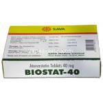 バイオスタット Biostat, リピトール ジェネリック, アトルバスタチン 40mg 錠 (Sava medica) 箱