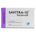 サビトラ10 Savitra-10, ジェネリック レビトラ, バルデナフィル10mg 錠 (Sava medica) 箱