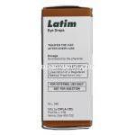 ラティム Latim, ザラカム ジェネリック, ラタノプロスト 50 mcg, チモロール 5mg 点眼薬 製造者情報