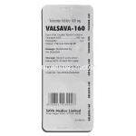 バルサバ Valsava-160, ディオバン ジェネリック, バルサルタン 160mg 包装裏面