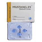 ムスタン-25 Mustang-25, シルデナフィル, 25mg, 錠