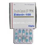 ジドビル Zidovir, レトロビルジェネリック, ジドブジン 100mg カプセル (Cipla)