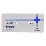 ピバスタ1  Pivasta1, ベターコレステロール ジェネリック, ピタバスタチン 1mg, 錠 箱