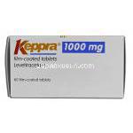 ケプラ Keppra, レベチラセタム, 1000mg, 錠 箱