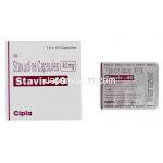 スタビル Stavir, ゼリットジェネリック, スタブジン 40mg 錠 (Cipla)