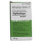 アルファドパ250 Alphadopa 250, アルドメッド ジェネリック, メチルドパ, 250mg, 錠 箱