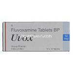 ユーボックス Uvox, Generic Luvox, フルボキサミンマイレン酸塩, 50mg, 箱