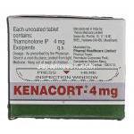 ケナコート Kenacort, ナサコート, レダコート ジェネリック, 4mg, 箱側面