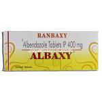 アルバキシー Albaxy, アルベンダゾール 400mg, 錠 箱