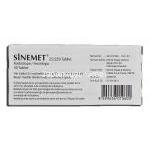 シネメット Sinemet, レボドパ 250mg, カルビドパ 25mg, 錠 箱裏面