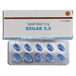 エクシラー Exilar, タダラフィル 2.5mg, 錠 