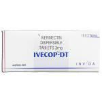イベコップDT Ivecop-DT, ストロメクトール ジェネリック, イベルメクチン 3mg, 箱側面