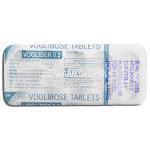 ボグリダー0.2 Voglider 0.2, ベイスン ジェネリック, ボグリボーズ 0.2mg, 包装裏面