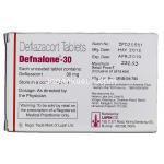 デフナロン30 Defnalone 30, カルコート ジェネリック, デフラザコート 30mg, 錠 箱裏面