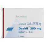 ダスキル Daskil 250mg, ラミシール ジェネリック, テルビナフィン 250mg, 錠 箱