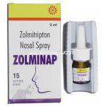 ゾルミナップ Zolminap, ゾーミッグ ジェネリック, ゾルミトリプタン 5mg, 2ml 鼻スプレー