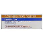 サイフェン100 Siphene 100, クロミッド ジェネリック, クロミフェン 100mg, 錠, 箱