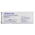 サイフェン100 Siphene 100, クロミッド ジェネリック, クロミフェン 100mg, 錠, 箱裏面