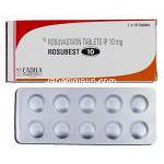 ロスベスト10 Rosubest 10, クレストール ジェネリック, ロスバスタチン 10mg, 錠,