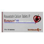 ソルバス Rosuvas, クレストール ジェネリック, ロスバスタチン 20mg 錠 (Ranbaxy)