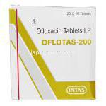 オフロタス-200 オフロタス-200 Oflotas-200, タリビッド ジェネリック, オフロキサシン, 200 mg, 錠, 箱