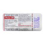 オフロタス-200 オフロタス-200 Oflotas-200, タリビッド ジェネリック, オフロキサシン, 200 mg, 錠, 包装