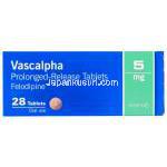 バスカルファ Vascalpha, フェロジピン ジェネリック, フェロジピン  5mg, 持続性錠, 箱