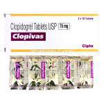 クロピバス  Clopivas, プラビックス ジェネリック, クロピドグレル  75mg, 錠